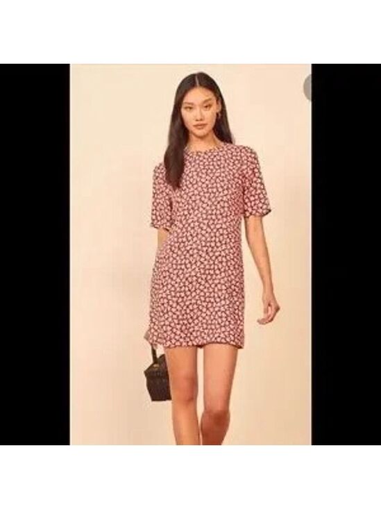 Reformation Dresses & Skirts - Women's Reformation Red & White Floral Mini Dress M